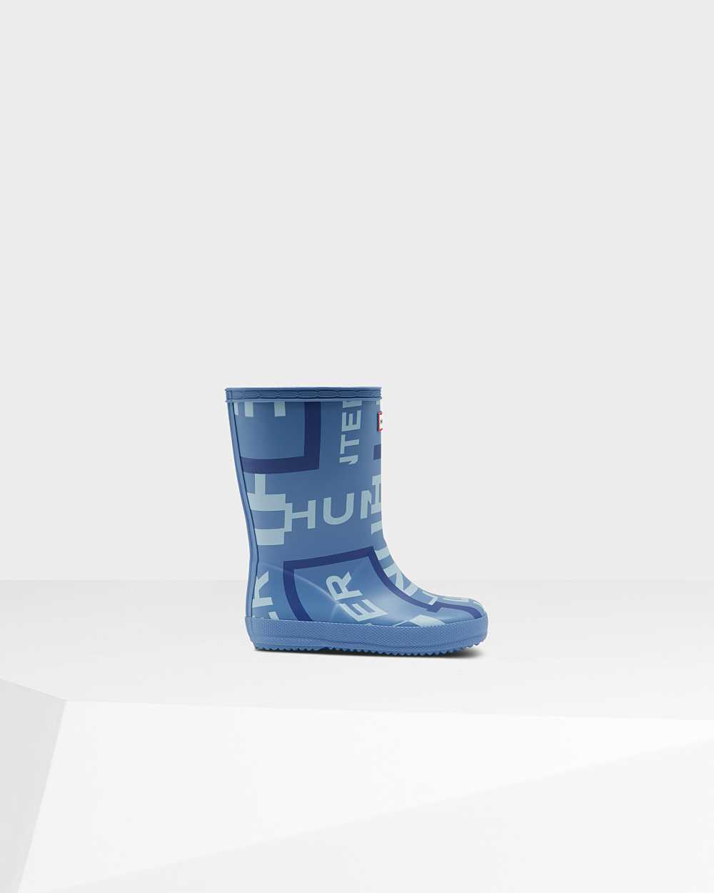 Botas De Agua Niños - Hunter Original First Classic Exploded Logo Azules - VIEHAS-829 - Azules